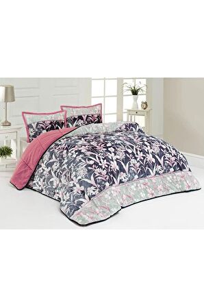 Comforter Deer Gri Çift Kişilik Yorgan Seti