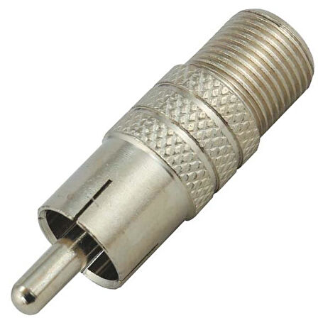 F KONNEKTÖR DİŞİ/RCA ERKEK KONNEKTÖR (10'LU PAKET)