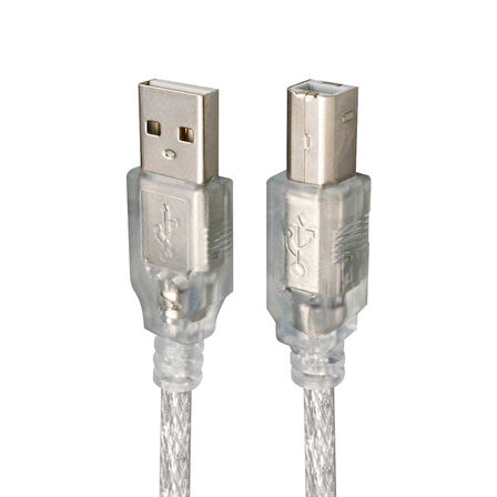 Usb Yazıcı Kablosu 5 M 2.0 Şeffaf Sl-u2005 Ac-up05