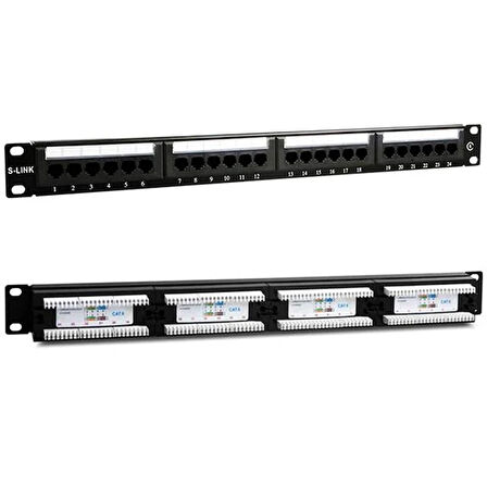 Cat6 19" 24Port Utp Patch Panel