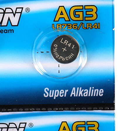 PİL DÜĞME AG3 LR41H 1.5V (10 ADET) TIANQIU 392A
