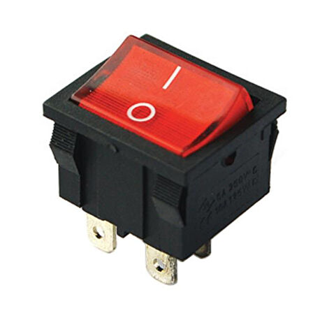 Orta Boy Işıklı Anahtar On-Off 4 Pin Ic-126