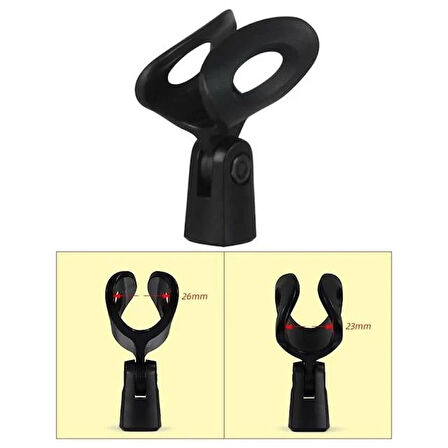 Magicvoice Mv-001 Mikrofon Tutacağı Plastik 22-25mm 5/8-27"