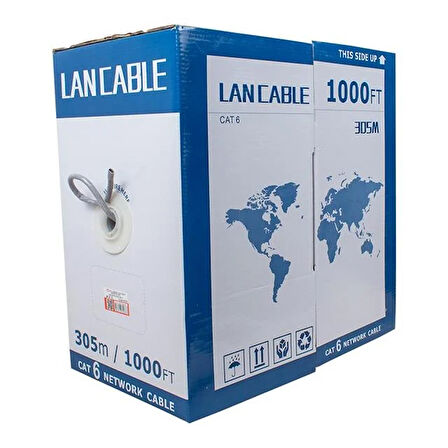 Powermaster Cat6 Utp 23Awg 0.57 Mm 305 Metre   Kablo