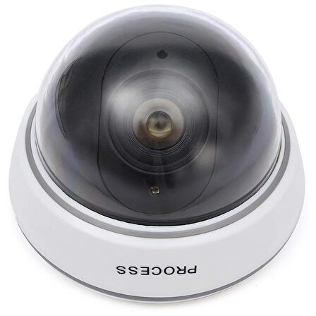 Powermaster Pm-2001 Kırmızı Ledli Maket Dome Kamera Beyaz