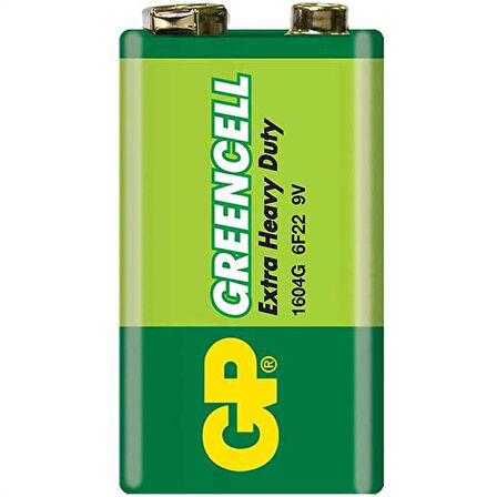 GP 1604G-B Greencell Blisterli 9V Pil