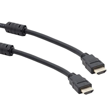 Powermaster Plastik Düz Siyah 5 Metre  Hdmi Kablo Poşetli