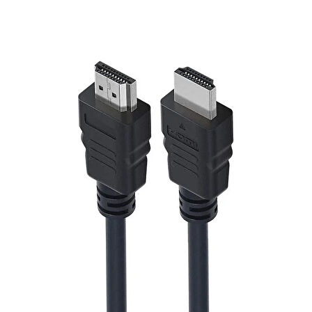 Powermaster Plastik Düz  Siyah 10 Metre Hdmi Kablo Poşetli