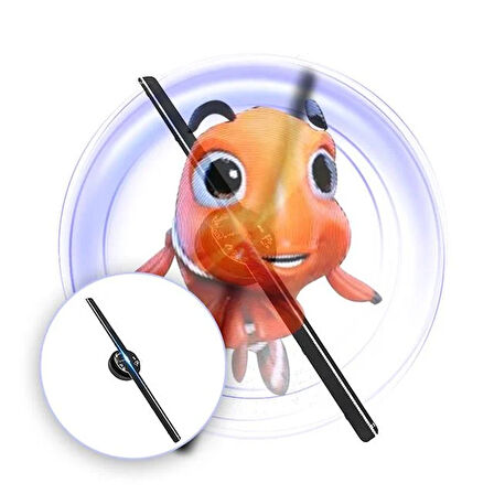 Powermaster F-2 12 Volt 170 Derece Görüş Açılı 430 Mm X 430 Mm X 39 Mm Smart 3d Hologram Fan