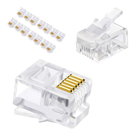 Telefon Soketi 6P/6C 100 Lük Paket