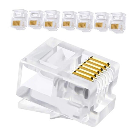 Telefon Soketi 6P/6C 100 Lük Paket