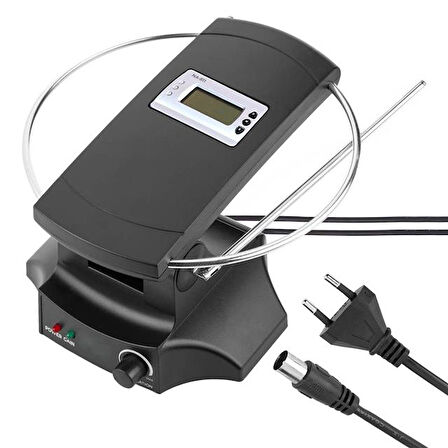 Powermaster Sg-029a Saatli Uhf-vhf Tv Üstü Anten İç Mekan Tv Anteni