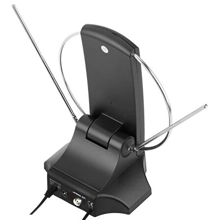 Powermaster Sg-029a Saatli Uhf-vhf Tv Üstü Anten İç Mekan Tv Anteni