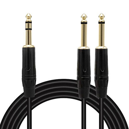 POWERMASTER LD390B 2X 6.3MM MONO ERKEK + 6.3MM STEREO ERKEK 3 MET