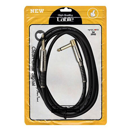 POWERMASTER LD377 6.3MM MONO ERKEK + 6.3MM L TİP MONO ERKEK 2 MET