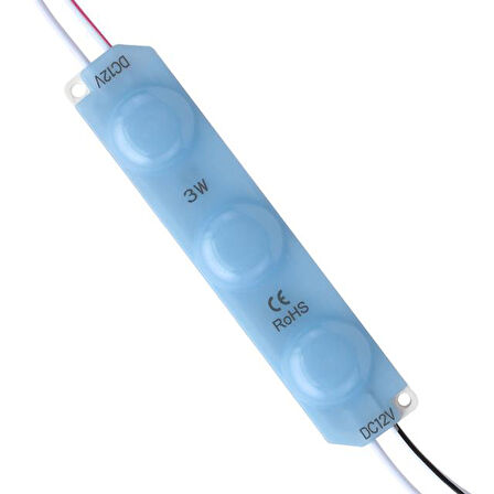 Powermaster 70x15 Mm 2835 Mercek 12v 3w Mavi Modül Led