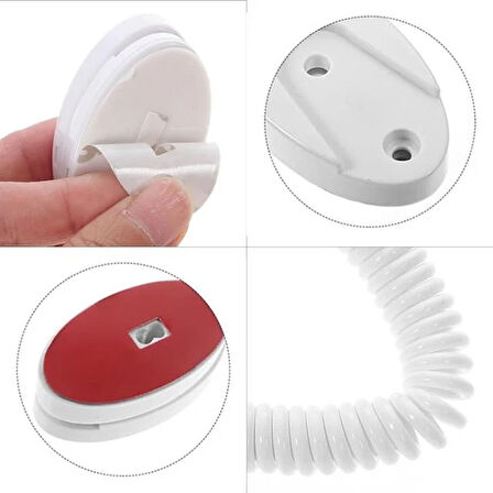 Sunup Yapışkanlı Spiral Kordonu Kumanda Telefon Tutucu Oteller İçin