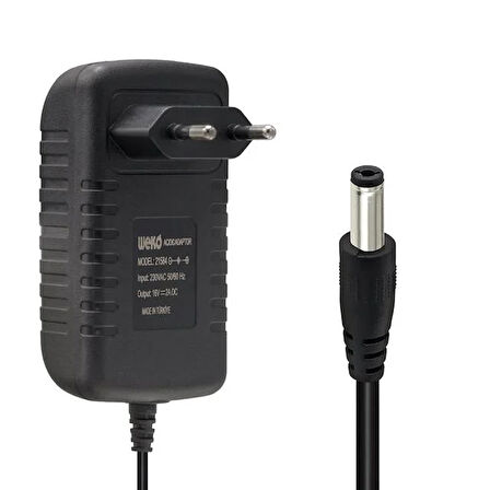 Weko 16 Volt - 2 Amper 5.5x2.5 Uçlu Yerli Üretim Power Jacklı Santral Adaptörü