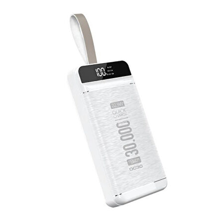 Powerway Qc30 30000 Mah Di Ji Tal Göstergeli Ekran Powerbank