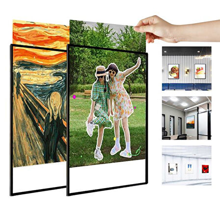 Powermaster Pm-21757 Ledli A1 Değiştirilebilir Reklam Poster Çerçevesi Tabela 1 ADET