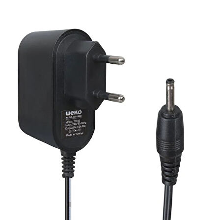 Weko Wk-21946 5 Volt - 2 Amper 2.5 0.7 İnce Uç Yerli Üretim Tablet Pc Adaptörü Standart