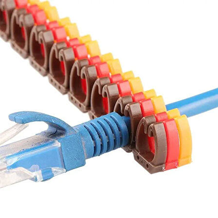 0-9 Dijital Kodlu Renkli Kablo İşaretleyici Numaratör 2,5mm