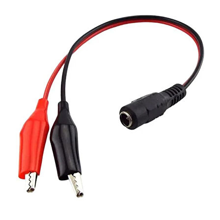 Powermaster Pm-22974 5.5x2.5mm Dişi To Krokodil Çevirici 25 Cm Kablo