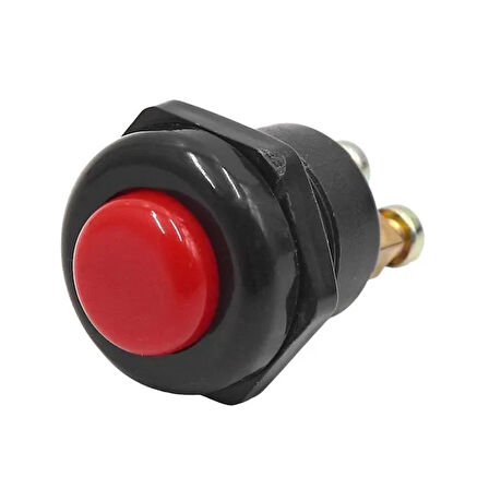 Powermaster 22 Mm Plastik 2p Marş-korna Butonu Kırmızı Ic-180a-1