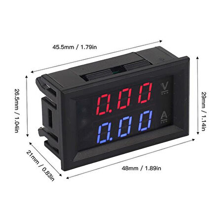 Powermaster Ic278b Dijital Volt-ampermetre Dc 0-100 Volt 0-10 Amper