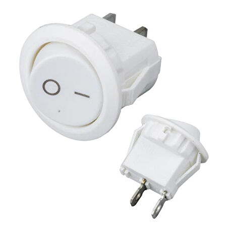 Ic-133a Yuvarlak Işıksız On-off Anahtar 2p