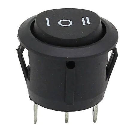 Ic-134 Yuvarlak Işıksız On-off-on 3p Anahtar