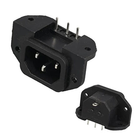 Ic-212c C14 Power Soket Erkek Kulaklı 90'c Pcb