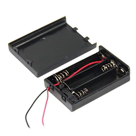 Powermaster 3'lü Aa Kapaklı Switch'li Pil Yuvası Ic-233e