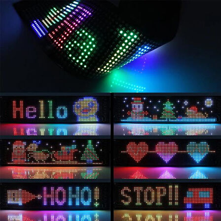 Powermaster Kayan Yazı Led Tabela Pm-23823 12x98cm Siyah