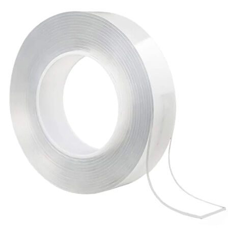 Sunup Nano Teknoloji Çift Taraflı Süper Yapıştırıcı Şeffaf Bant 3 Metre