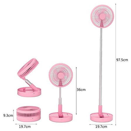 Powermaster Pm-25110 4 Modlu Taşınabilir Fan Vantilatör