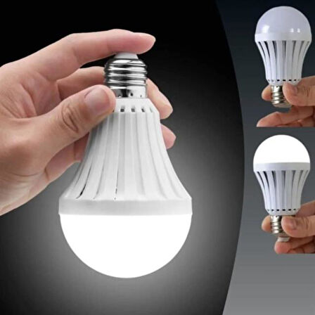 Powermaster Pm-25221 5 Watt E27 220 V 6500k Beyaz Şarjlı Led Ampul Şeffaf