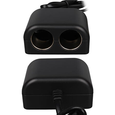 Olesson 1644 12-24v 100w 70cm Kablolu 2'lı Araç Çakmak Çoklayıcı