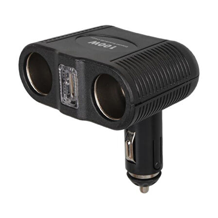 Olesson 1646 12-24v Tek Usb Girişli 100w Çiftli Araç Çakmak Çoklayıcı