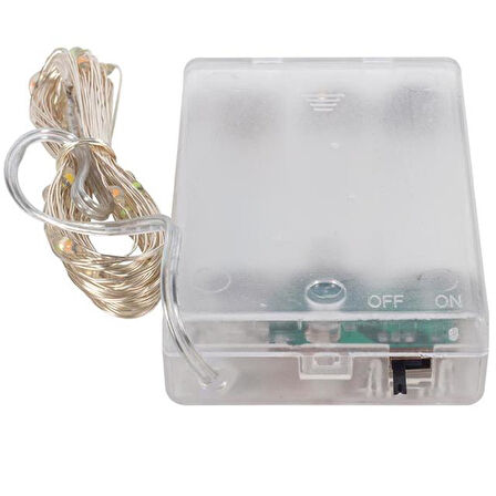 Powermaster 4 Renkli Günışığı 5 Metre Kablolu Bağ Led (3*AA Pil)