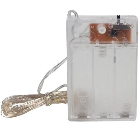 Powermaster 4 Renkli Günışığı 5 Metre Kablolu Bağ Led (3*AA Pil)