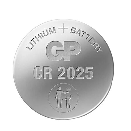 Gp Cr2025 3v Lityum Düğme Pil 20'li Kart 20 Adet Pil