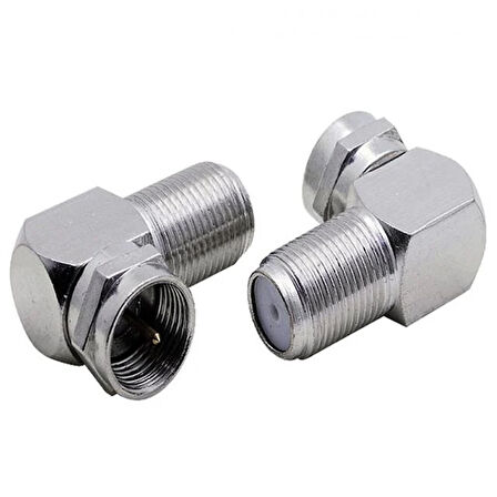 L 90 Derece F  Konnektör  Çevirmeli