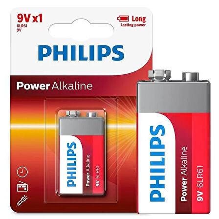 Philips 6lr61-p1b 9 Volt Power Alkalin Pil Tekli