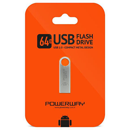 Powerway PW-64 64 GB Usb 2.0 Mini Flash Bellek
