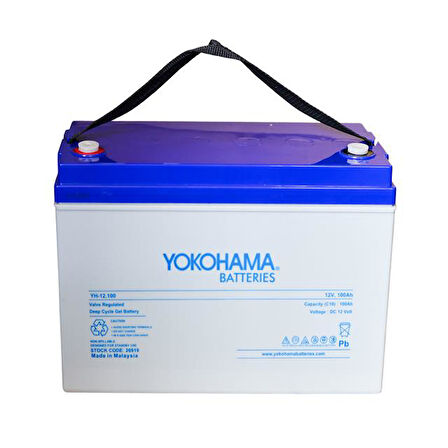 Yokohama Yh-26919 12v 100ah Tam Bakımsız Deep Cycle Jel Akü 330x172x218mm Diğer