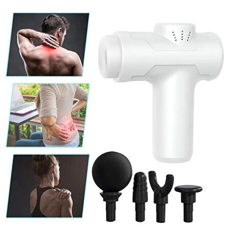 Powermaster Mını-8211 Şarjlı Sporcu Koşucu Darbeli Titreşimli Masaj Aleti 6 Kademeli 2000mah