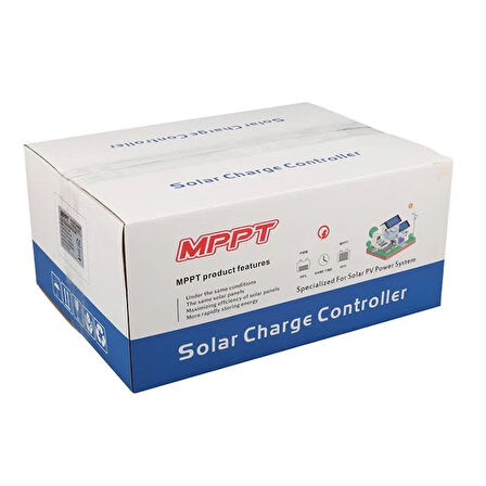 Sunsolar Mpk50 Mppt Solar Şarj Kontrol Cihazı 50a 12v/24v/36v/48v Otomatik 250v Maksimum Pv Lcd Ekranlı Rs485 Portlu