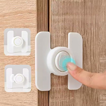 Sunup Sn-28751 Düğmeli Tip Dolap Ve Çekmece Çocuk Güvenlik Kilidi