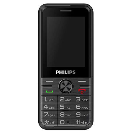 Philips Xenium E6500 Kameralı Çift Sim Kart Tuşlu Cep Telefonu Siyah